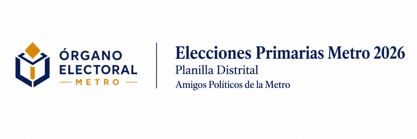 Órgano Electoral Metro, Elecciones Primarias Metro 2026